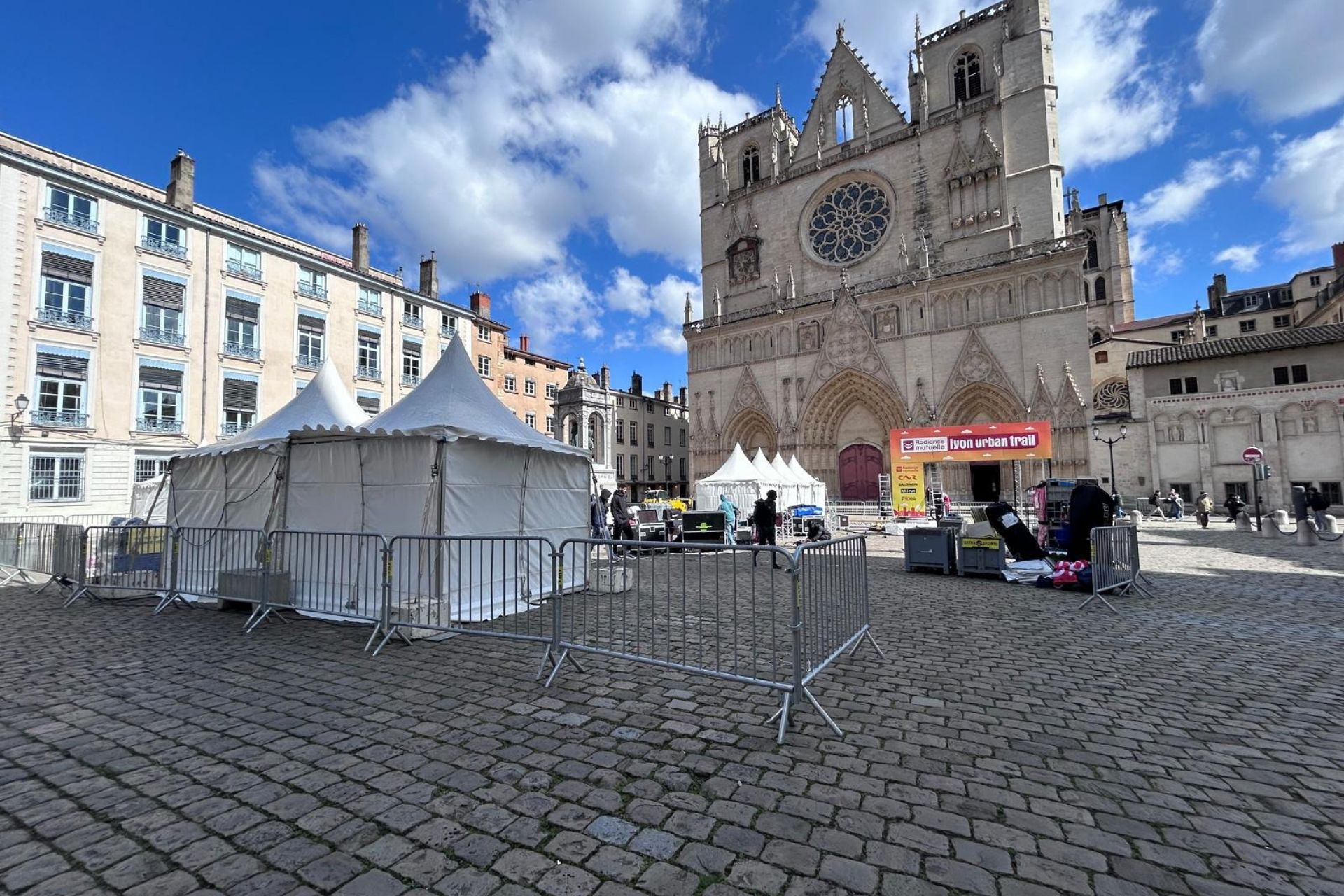 location de chapiteaux pour l'événement sportif Lyon urban trail