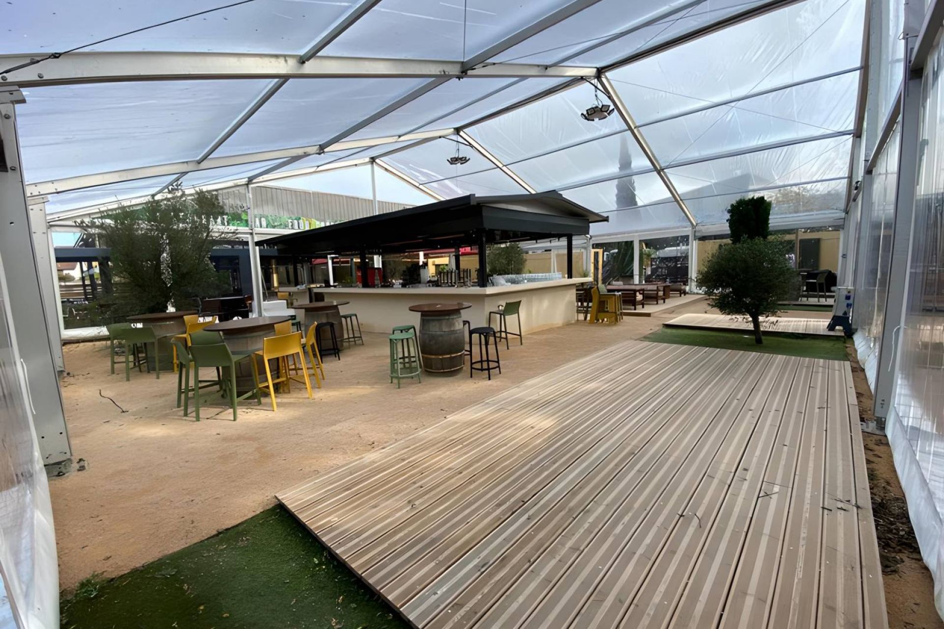 Une terrasse pour l'hiver