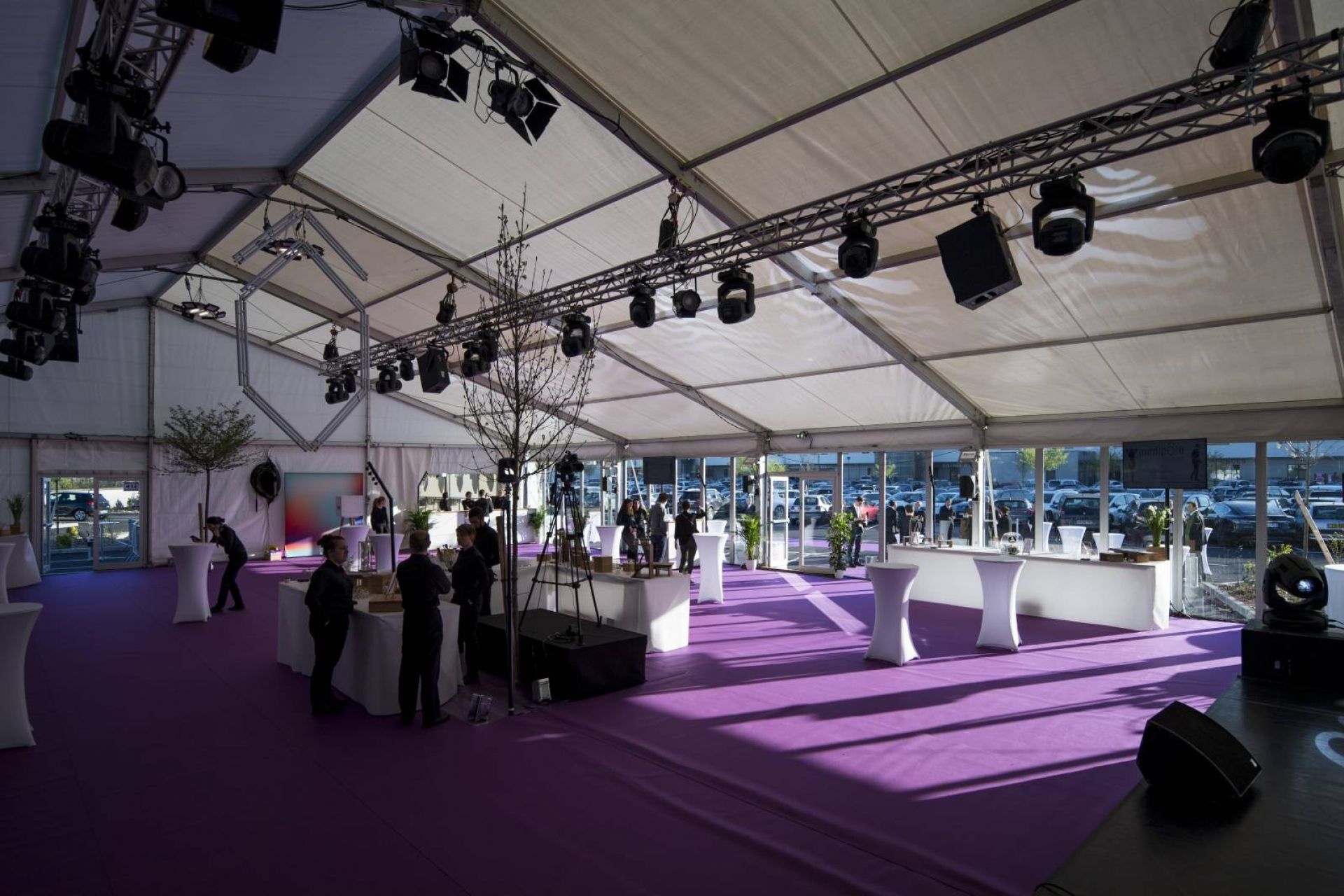 Location de chapiteau pour l'inauguration d'une entreprise de Lyon par LDC