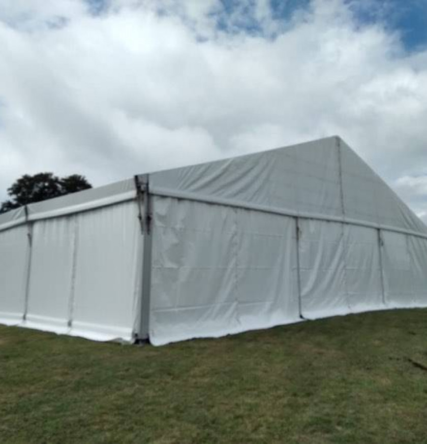 location de chapiteau LDC pour biathlon aux Plans d'Hotonnes dans l'Ain