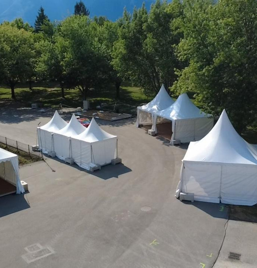 chapiteaux événement sportif Tour de France Savoie