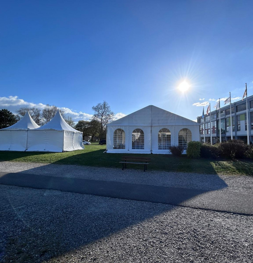 location de chapiteaux KDC pour l'événement sportif Ekiden Lyon