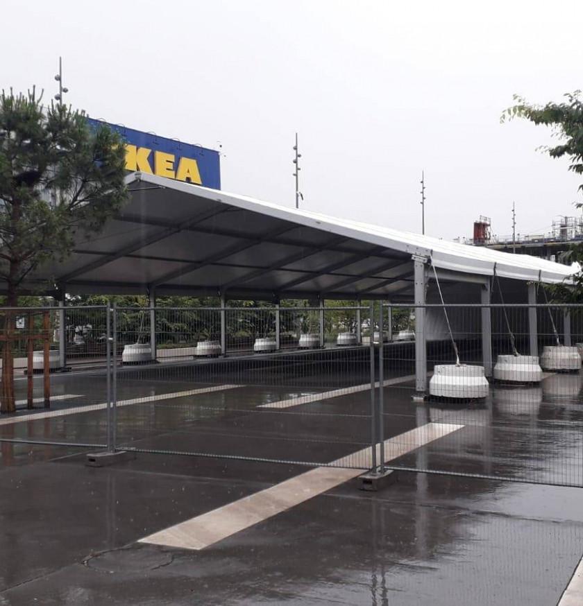 Location de chapiteau pour événement commercial d'entreprise avec LDC