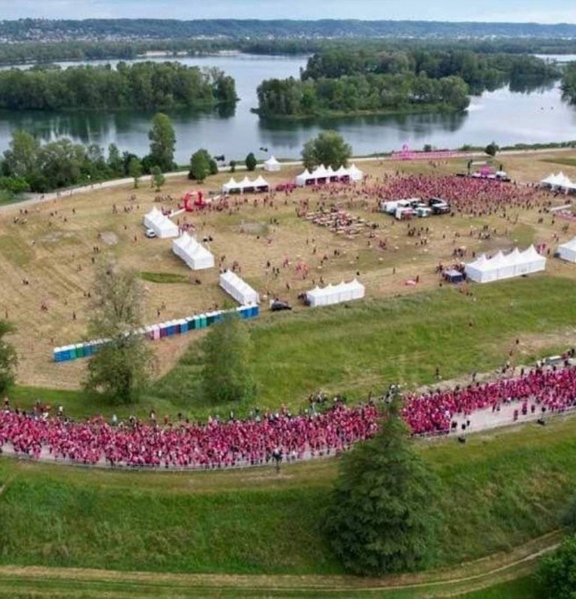 Couir pour elles loue des chapiteaux LDC chaque année pour son événement sportif et solidaire à Lyon