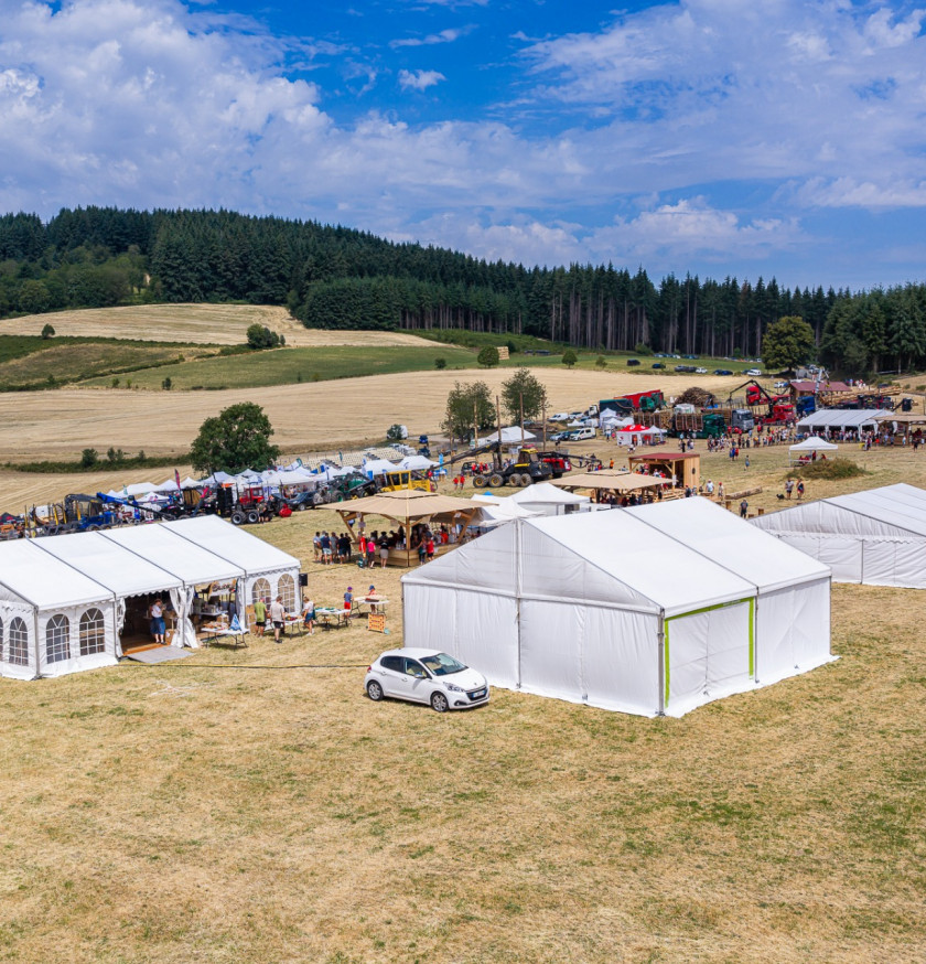 Location de chapiteaux et tribunes pour la Grande fête de la forêt et du bois