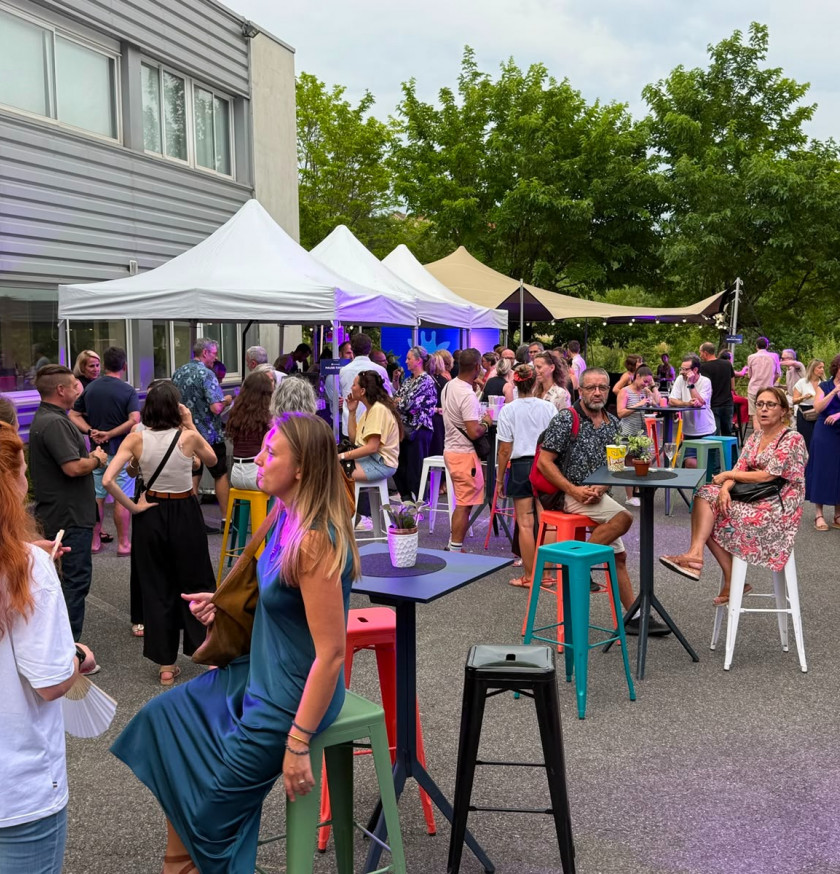 anniversaire d'entreprisse Annecy avec LDC Location de chapiteaux