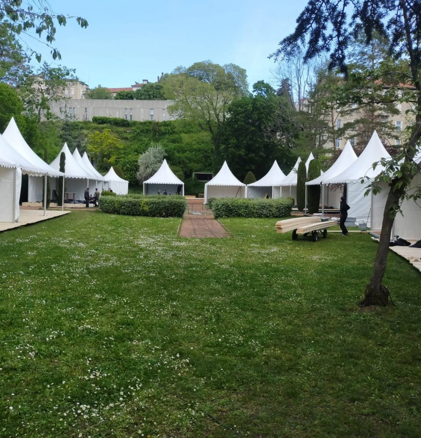Nos tentes aux Nuits de Fourvière 2021