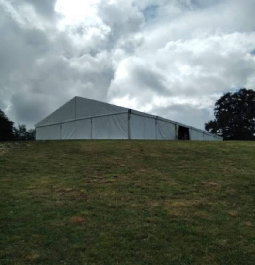 location de chapiteau LDC pour biathlon aux Plans d'Hotonnes dans l'Ain