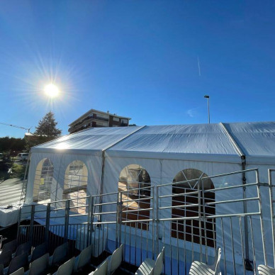 LDC location de chapiteaux pour l'arrivée du Tour de France à l'Alpe d'Huez