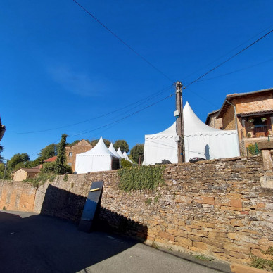 chapiteaux festival vendanges musique Beaujolais