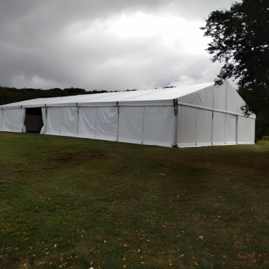 location de chapiteau LDC pour biathlon aux Plans d'Hotonnes dans l'Ain