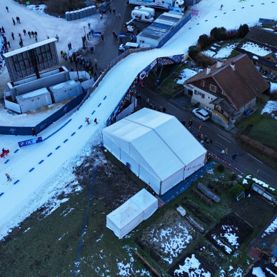 location de chapiteaux coupe du monde de biathlon Alpes événement sportif