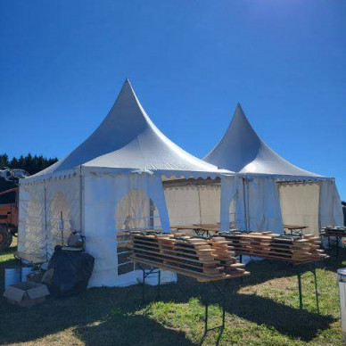 Location de chapiteaux LDC pour la fête du bois : multiformes, traditionnels et garden cottage
