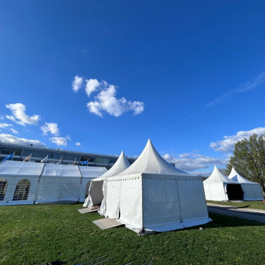 location de chapiteaux KDC pour l'événement sportif Ekiden Lyon