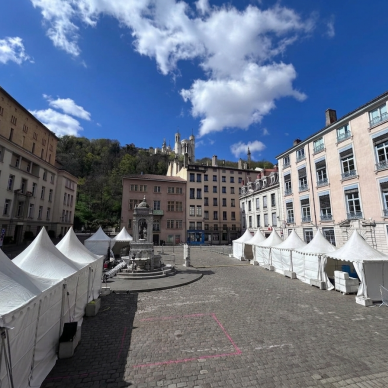 location de chapiteaux pour l'événement sportif Lyon urban trail