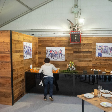 location de chapiteaux coupe du monde de biathlon Alpes événement sportif