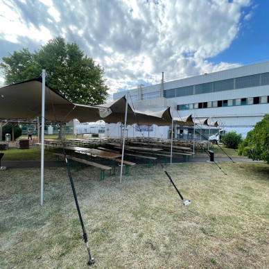 Location de chapiteaux avec agence événementielle pour événement économique Safran Lyon