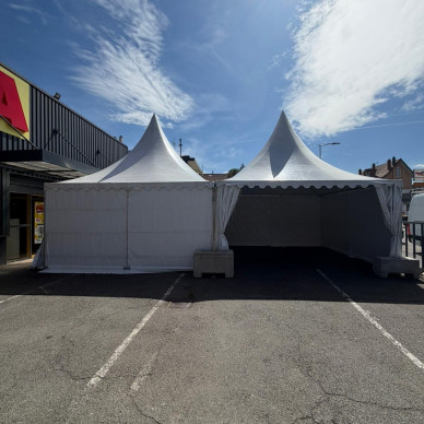 location de chapiteaux pour ventes événementielles dans le Beaujolais