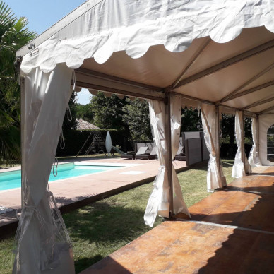 Location de chapiteau LDC pour fête familiale