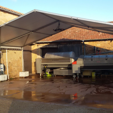 chapiteau à louer pour les vendanges Beaujolais Bourgogne