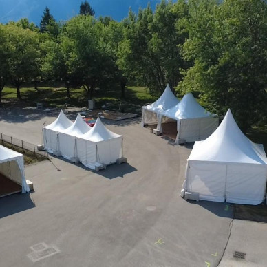 chapiteaux événement sportif Tour de France Savoie