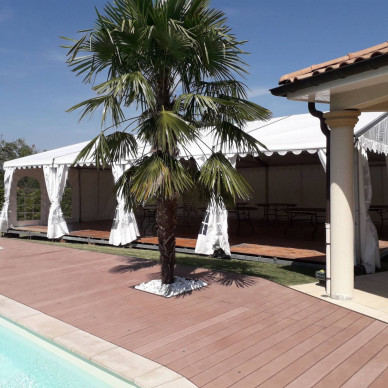 Location de chapiteau LDC pour fête familiale