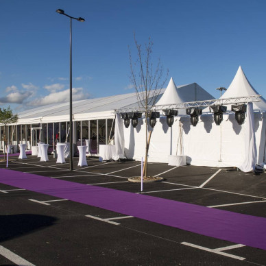 Location de chapiteau pour l'inauguration d'une entreprise de Lyon par LDC