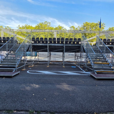 Tribunes en location pour un événement sportif