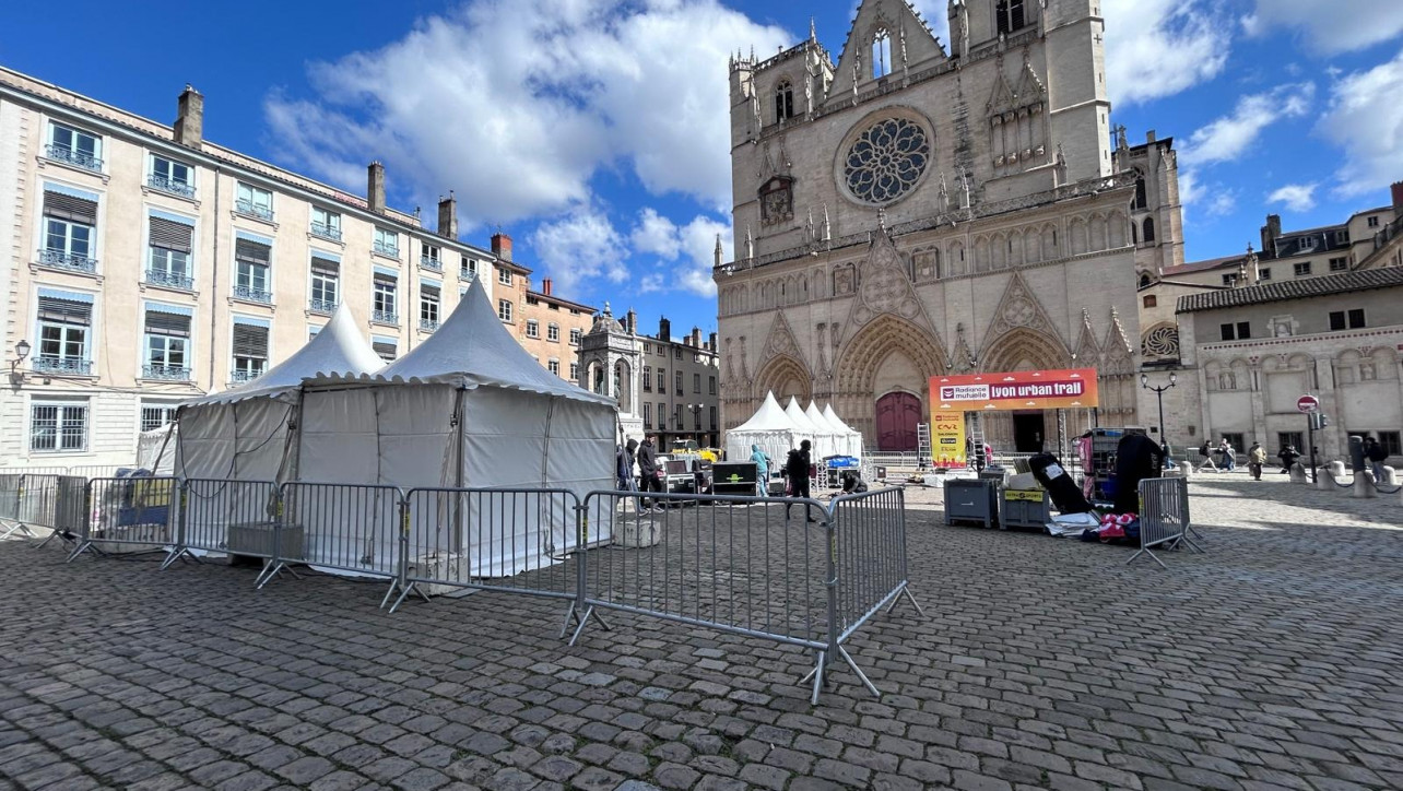 location de chapiteaux pour l'événement sportif Lyon urban trail