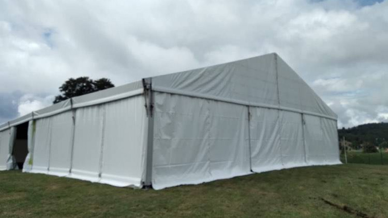 location de chapiteau LDC pour biathlon aux Plans d'Hotonnes dans l'Ain