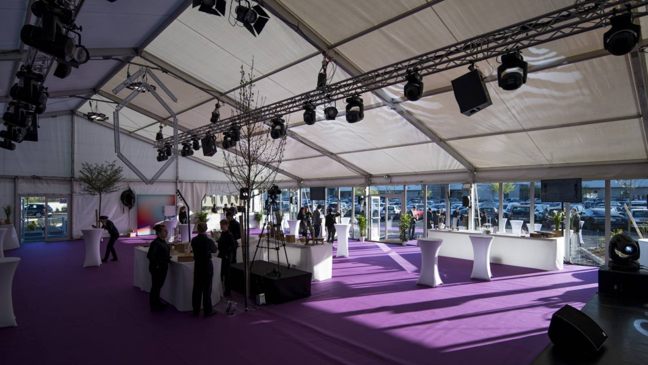 Location de chapiteau pour l'inauguration d'une entreprise de Lyon par LDC