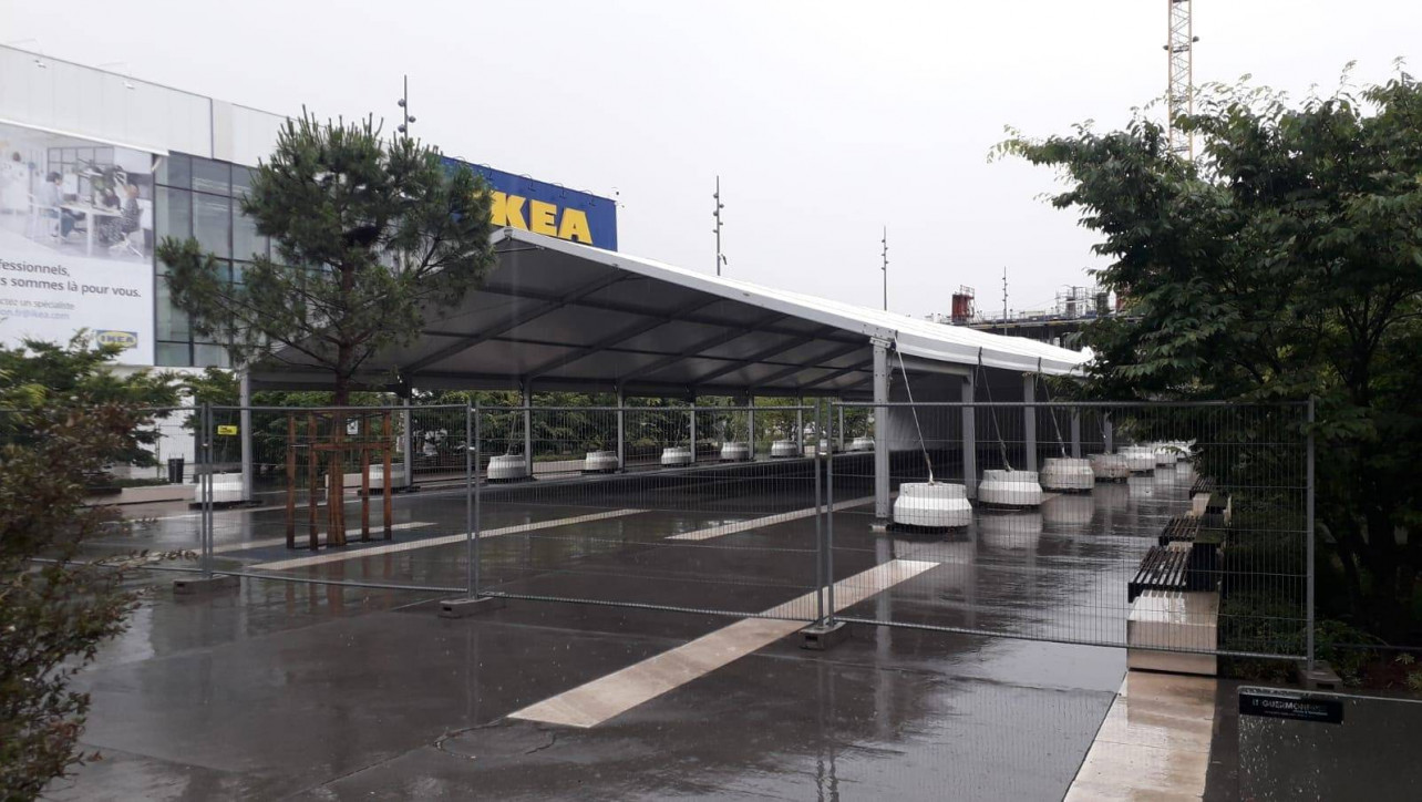 Location de chapiteau pour événement commercial d'entreprise avec LDC