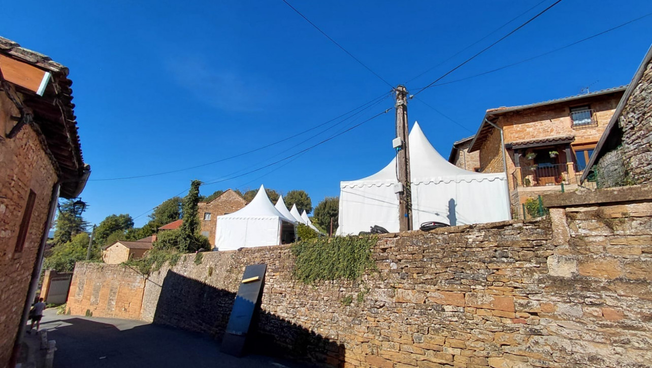 chapiteaux festival vendanges musique Beaujolais