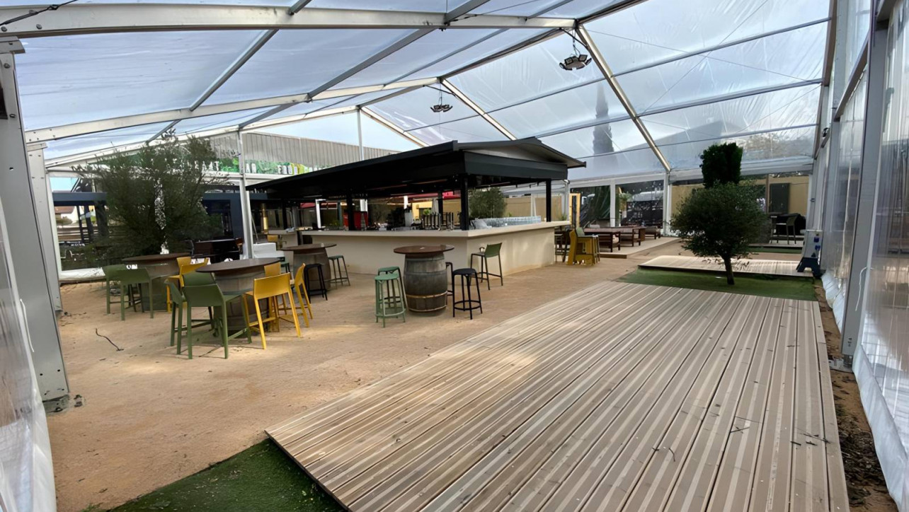 Une terrasse pour l'hiver