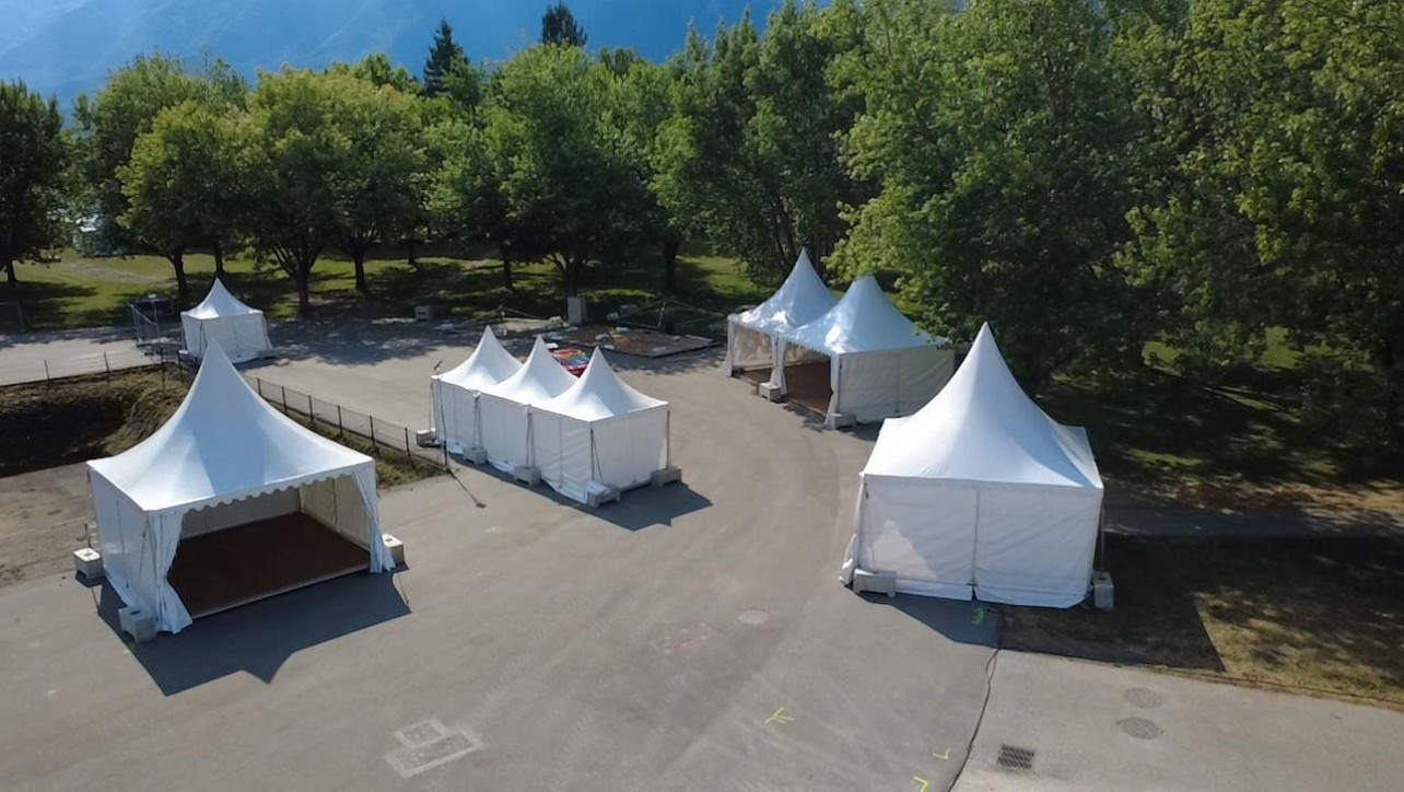 chapiteaux événement sportif Tour de France Savoie