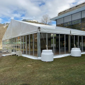 Location de chapiteaux pour la coupe du monde de biathlon, événement sportif, au Grand Bornand avec LDC