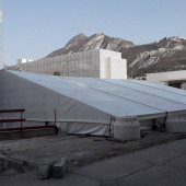 Couverture d'un chantier sous-terrain à Grenoble