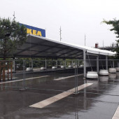 Location de chapiteau pour événement commercial d'entreprise avec LDC