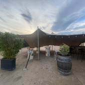 chapiteau atypique tente stretch terrasse restaurant Beaujolais Lyon