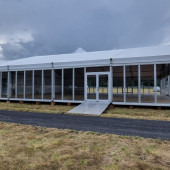 Chapiteaux pour les championnats du monde d'endurance équestre Lyon