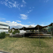 Location de chapiteaux avec agence événementielle pour événement économique Safran Lyon