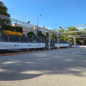 Gradins loués à LDC pour le mondial de pétanque de Lyon Bron 2026