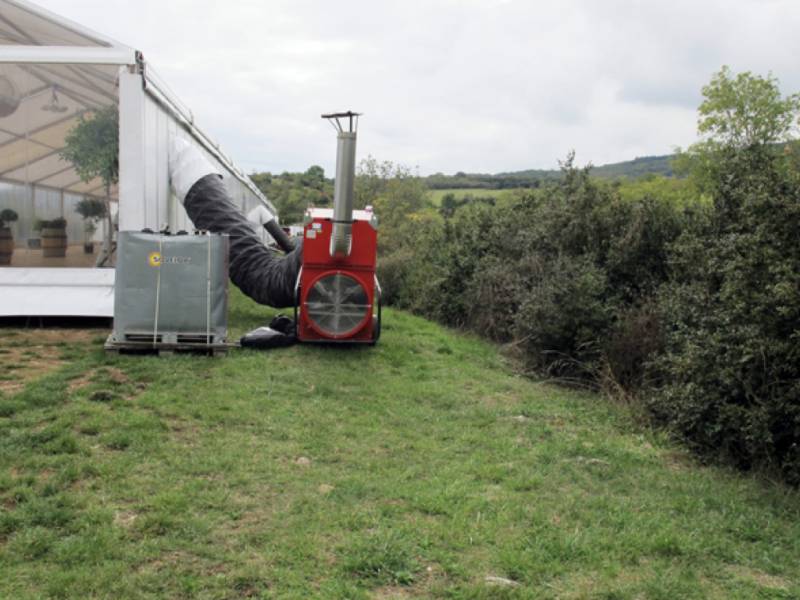 Location de chauffage pour chapiteaux à Lyon Rhône-Alpes