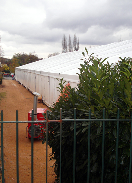 Chapiteau pour inauguration entreprise Valence